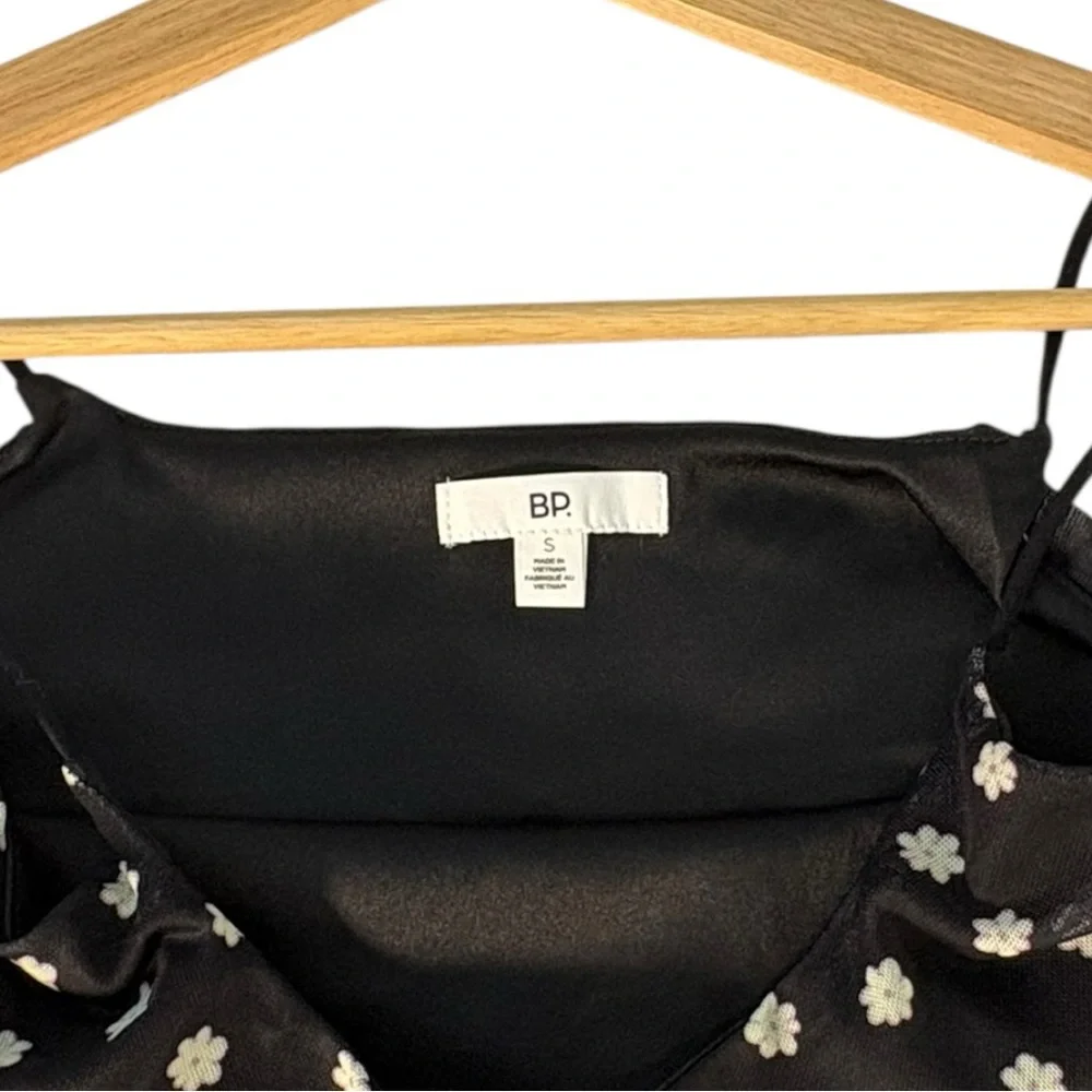 BP Black Daisy Floral Spaghetti Strap Mesh Slip Dress Women’s Small Y2K 90s NWT - Picture 7 of 9